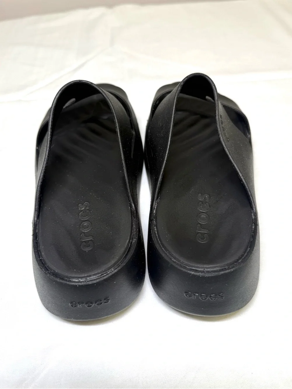 Crocs Brooklyn Platform Slide Sandals Black LiteRide Comfort Women’s 6